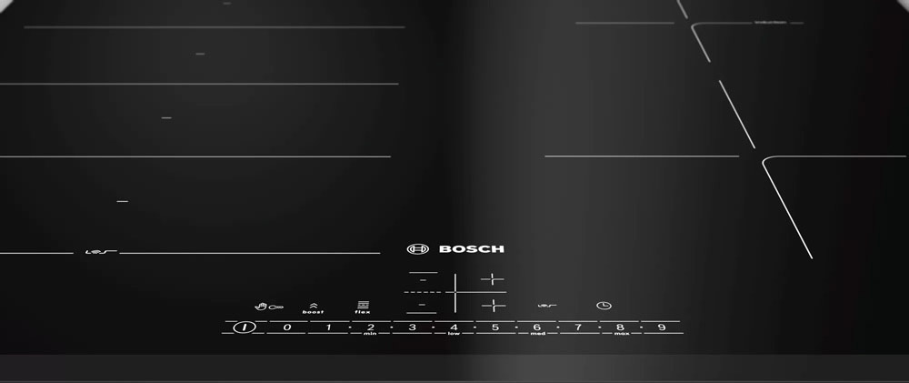 Bảng điều khiển của bếp từ Bosch PXE631FC1E