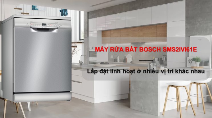 Lắp đặt máy rửa bát Bosch SMS2IVI61E
