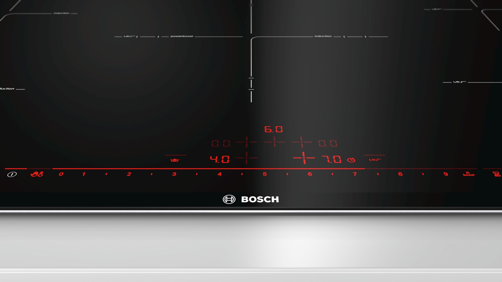 Bảng điều khiển của bếp từ BOSCH PIV975DC1E