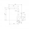 Thiết kế của vòi rửa bát nóng lạnh Reginox CEDAR HMH.R31643