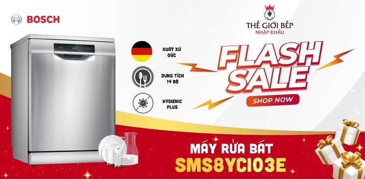 KM Máy rửa bát Bosch SMS8YCI03E