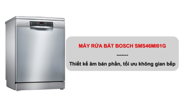 Thiết kế máy rửa bát Bosch SMS46MI01G