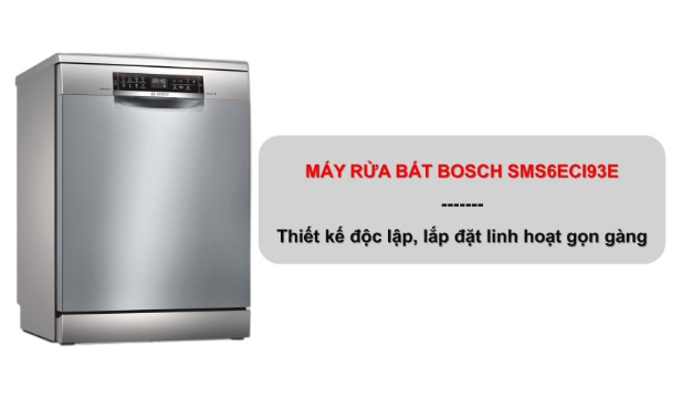 Thiết kế máy rửa bát Bosch SMS6ECI93E