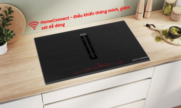 Bếp từ Bosch PXX875D67E được tích hợp chức năng HomeConnect