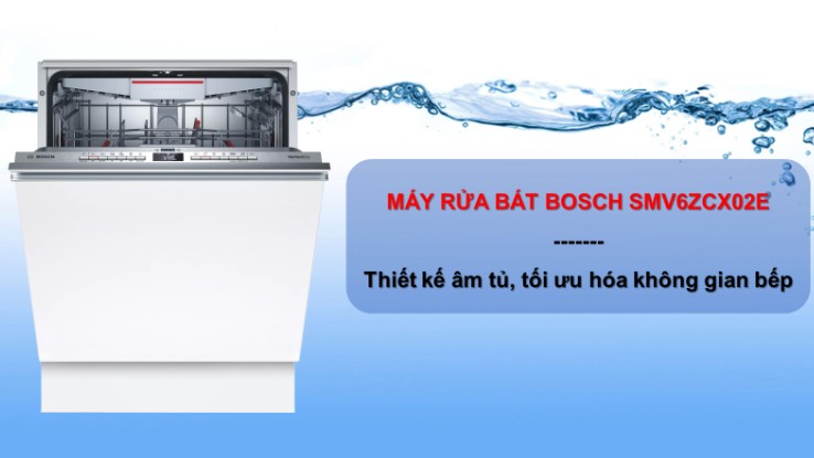 Thiết kế máy rửa bát Bosch SMV6ZCX02E