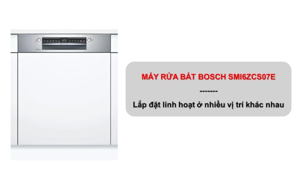 Lắp đặt máy rửa bát Bosch SMI6ZCS07E