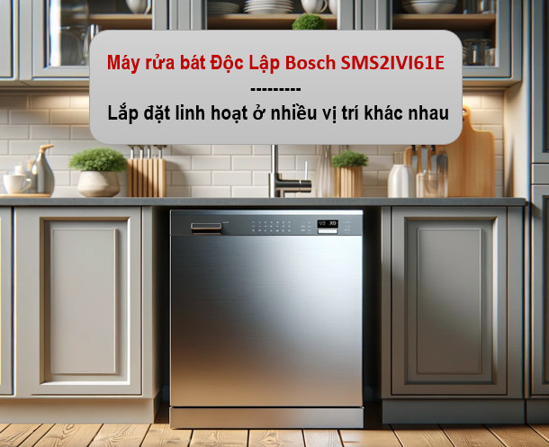 Bosch SMS2IVI61E sở hữu thiết kế hiện đại