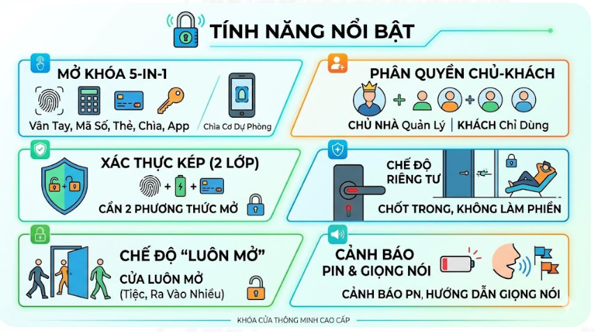 6 t&iacute;nh năng nổi bật của kh&oacute;a th&ocirc;ng minh