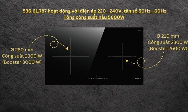 Công suất bếp từ Hafele HC-I752B 536.61.787