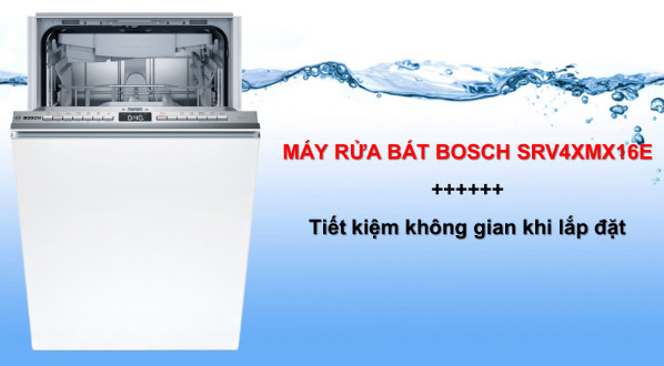 máy rửa bát Bosch SRV4XMX16E tạo nên vẻ sang trọng