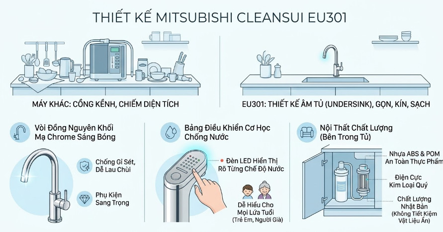 Thiết Kế Mitsubishi Cleansui EU301