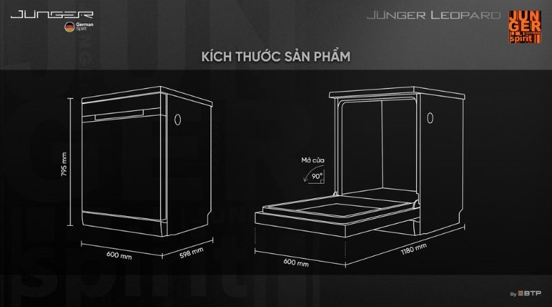 Điểm cộng đầu ti&ecirc;n của Junger Leopard DWJ-143 ch&iacute;nh l&agrave; tư duy thiết kế thực dụng