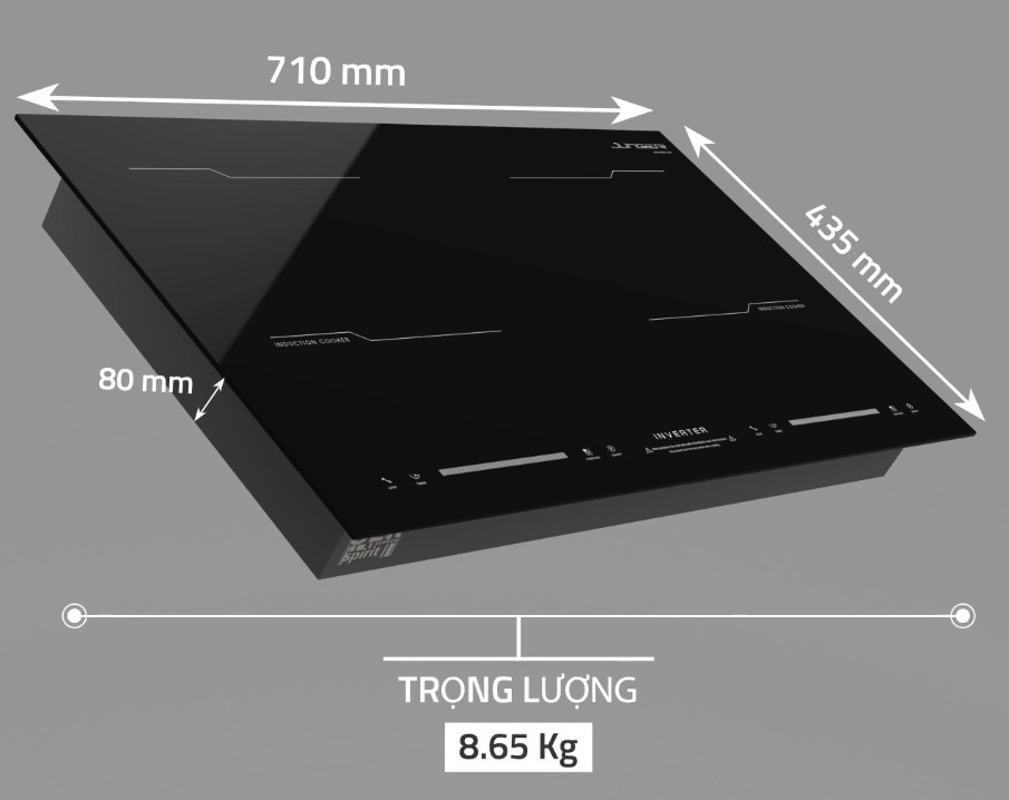 Kích thước bếp từ Junger Mk 22