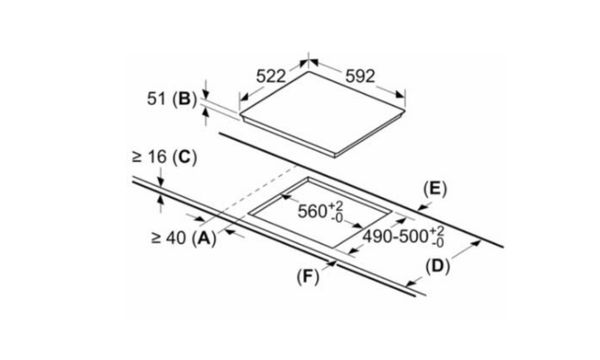 Kích thước bếp từ Bosch PIJ631HC1E