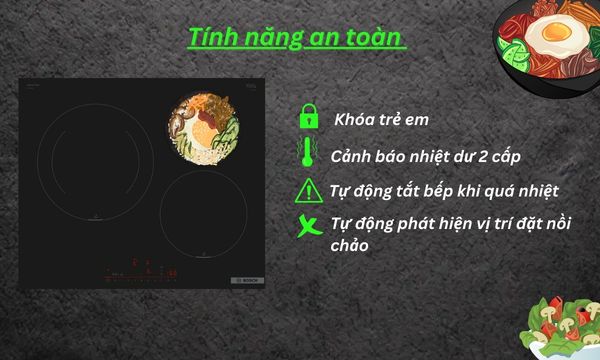 Tích hợp đầy đủ tính năng an toàn