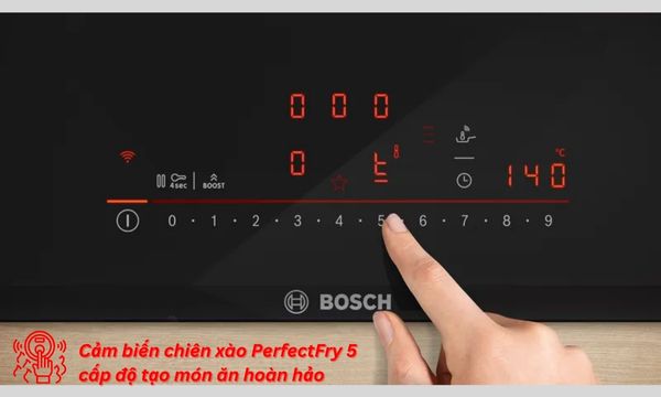 Cảm biến chiên xào PerfectFry 5 cấp độ tạo món ăn hoàn hảo