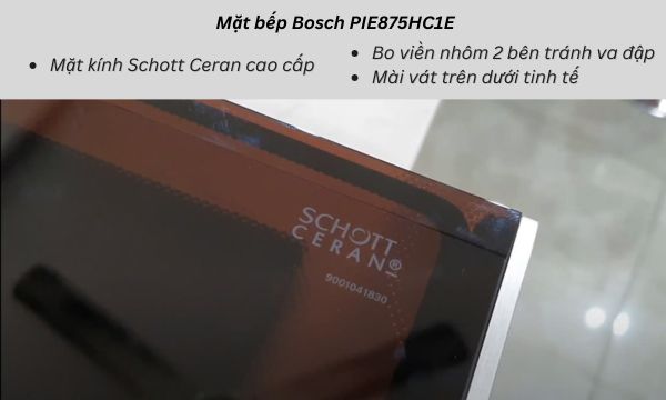 Vẻ đẹp bếp từ Bosch PIE875HC1E