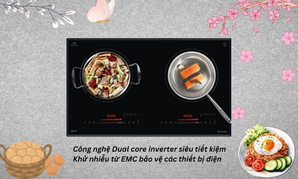 Công nghệ bếp từ đôi Spelier STL 210C lắp âm