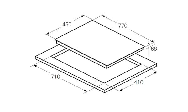 Kích thước bếp từ Hafele HC I772A 536.01.695