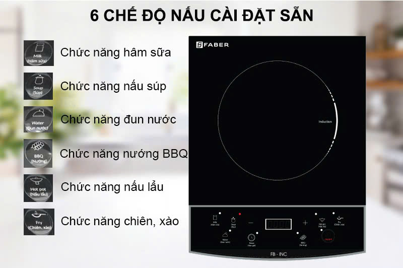 6 chế độ nấu nướng