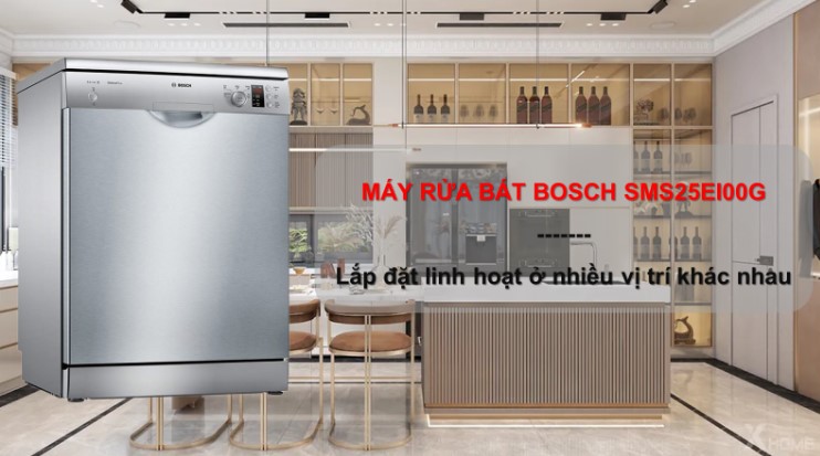 Lắp đặt máy rửa bát Bosch SMS25EI00G