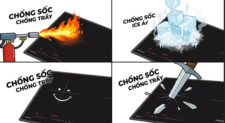 Bếp từ Hafele 2 vùng nấu