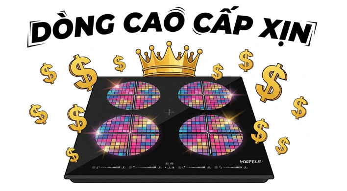 Bếp từ Hafele 4 vùng nấu