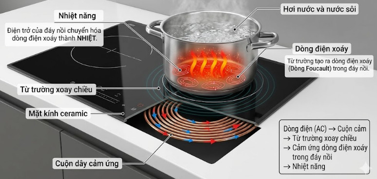 Cơ chế cảm ứng từ hoạt động như thế nào