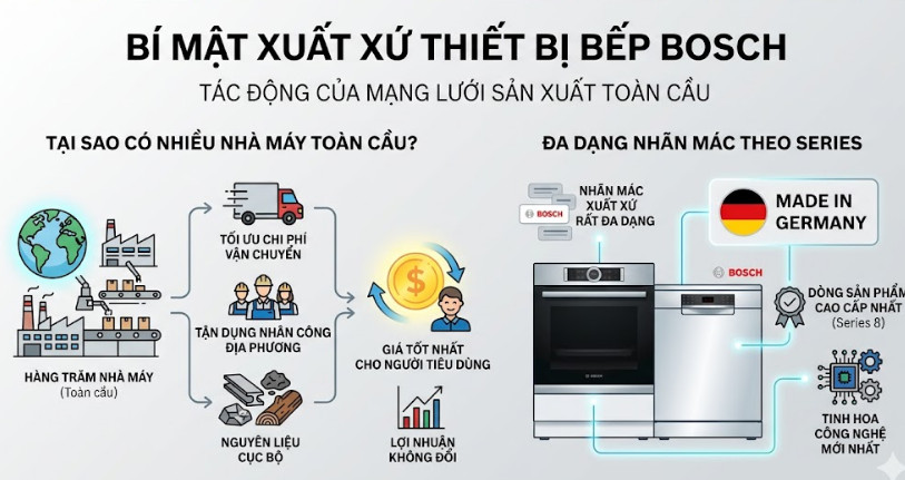 Bosch sở hữu hàng trăm nhà máy sản xuất trên toàn thế giới