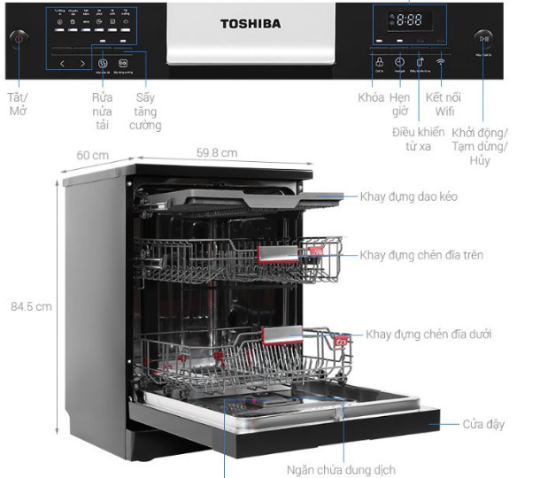 Máy rửa bát Toshiba
