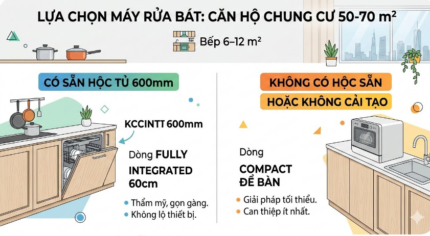 Căn Hộ Chung Cư 50–70 m²