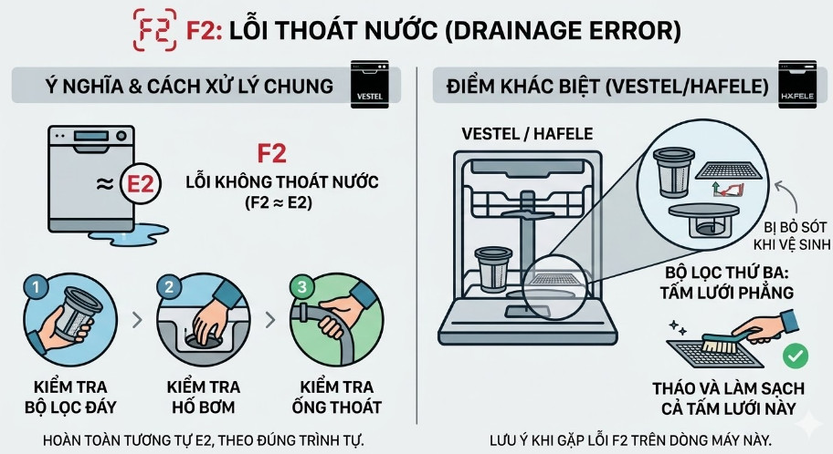 Mã Lỗi F2 — Lỗi Thoát Nước