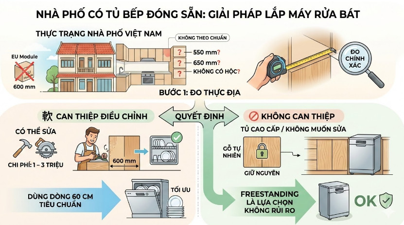 Nhà Phố Có Tủ Bếp Đóng Sẵn