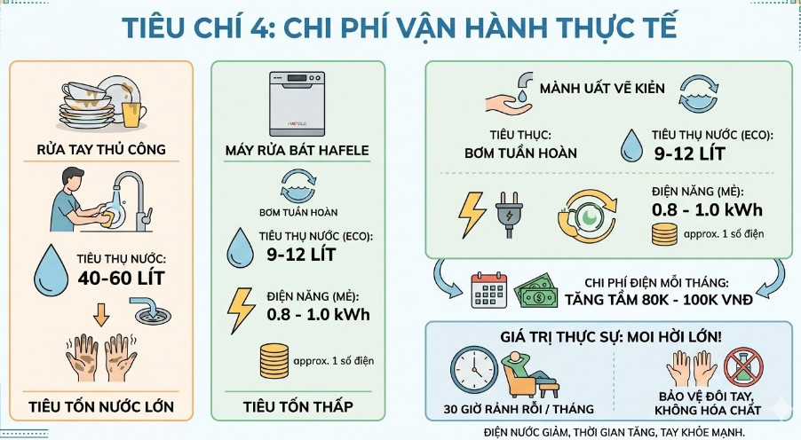 Tiêu Thụ Điện, Nước Và Chi Phí Vận Hành
