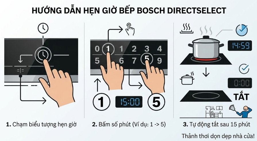Bạn chỉ cần chạm vào biểu tượng đồng hồ