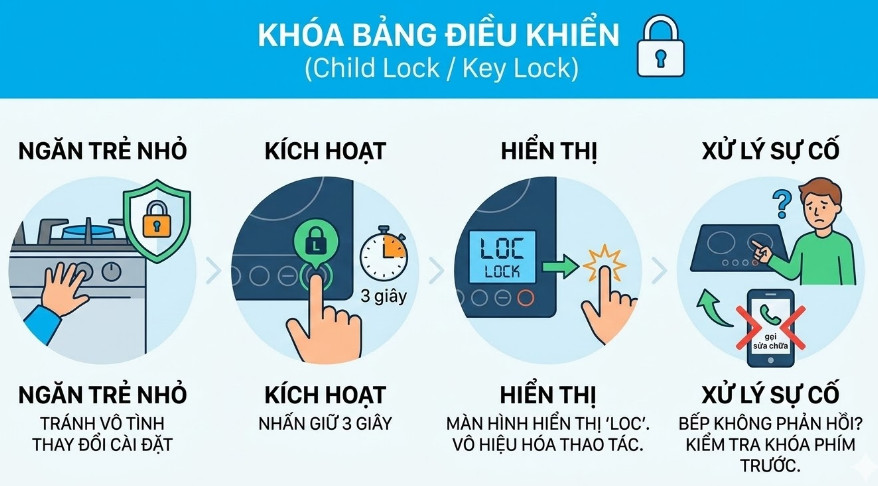 Chức năng khóa bảng phím