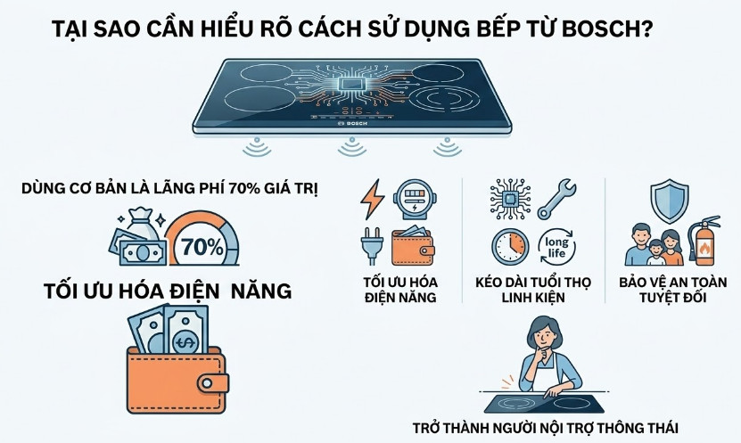 Tại Sao Cần Nắm Rõ Cách Sử Dụng Bếp Từ Bosch