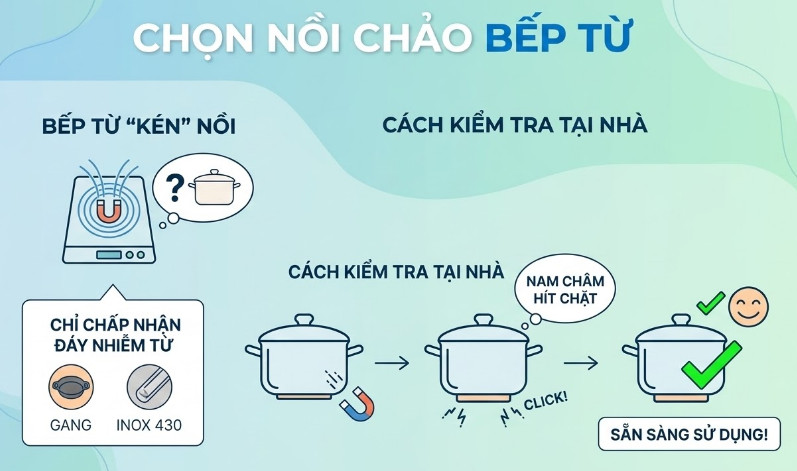 chọn nồi bếp từ