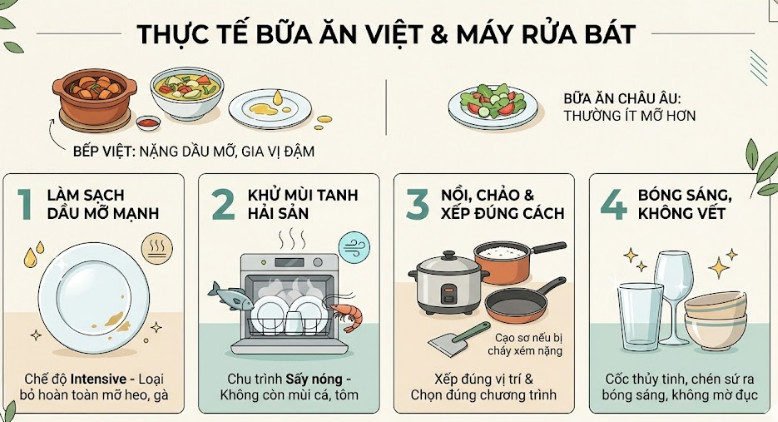 Bếp Việt nặng dầu mỡ