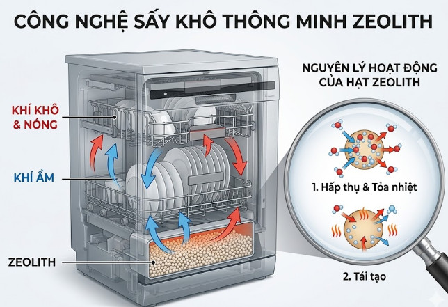 Công Nghệ Sấy Khô Thông Minh Zeolith