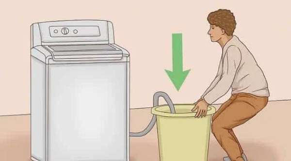 Chuẩn bị trước khi xả nước máy giặt quần áo