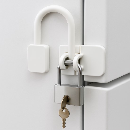 Khóa Chữ U (U-shaped LockHasp Lock) tủ lạnh