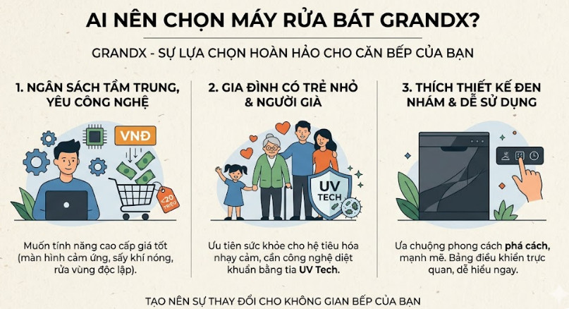 Grandx sẽ là mảnh ghép hoàn hảo cho căn bếp