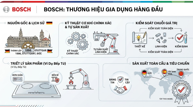 Bosch là thương hiệu gia dụng hàng đầu thế giới