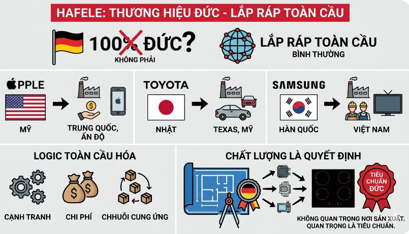 Hafele là thương hiệu Đức 