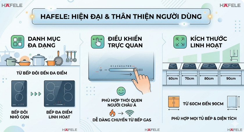 thiết kế bếp từ hafele