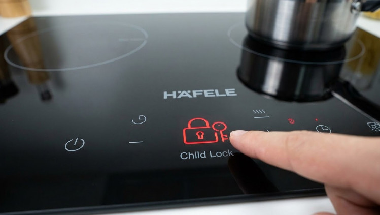 Biểu tượng Chìa khóa (Child Lock) bếp từ hafele