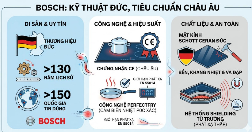 Bosch — Kỹ thuật Đức, tiêu chuẩn châu Âu
