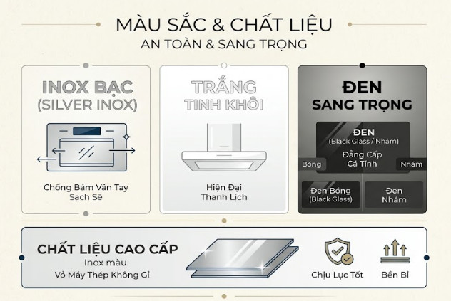 Các gam màu chủ đạo luôn xoay quanh sự an toàn và sang trọng