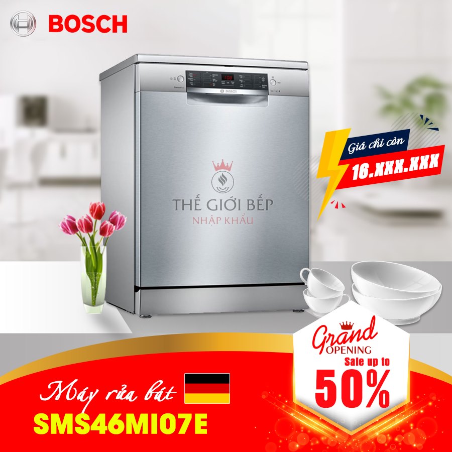 Khuyến mại máy rửa bát Bosch giá ưu đãi